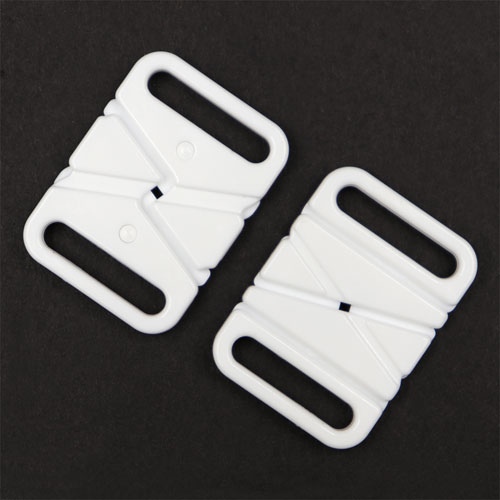 10597 Sullivans 18mm Bikini Hook Clasps - White