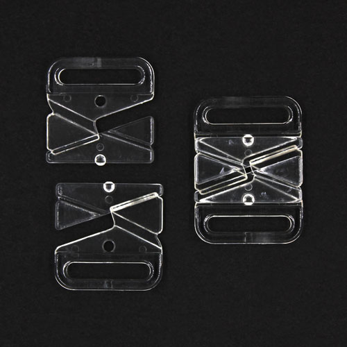 10599 Sullivans 18mm Bikini Hook Clasps - Clear