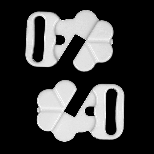 10603 Sullivans 10mm Bikini Hook Clasps - White