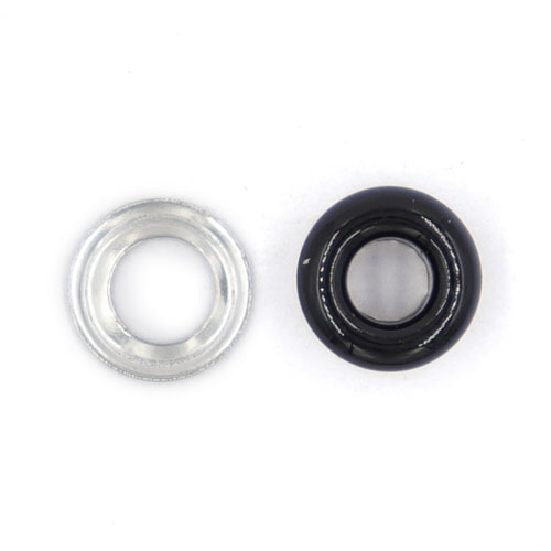 10624 Sullivans 4mm Eyelets - 25 Washers - Black