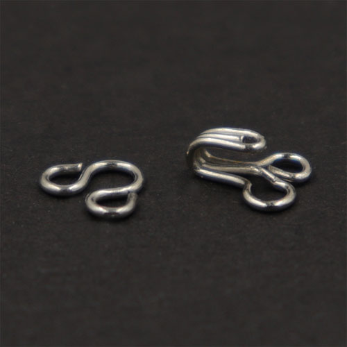 10626 Sullivans Hook & Eyes - Size 0 - Silver 