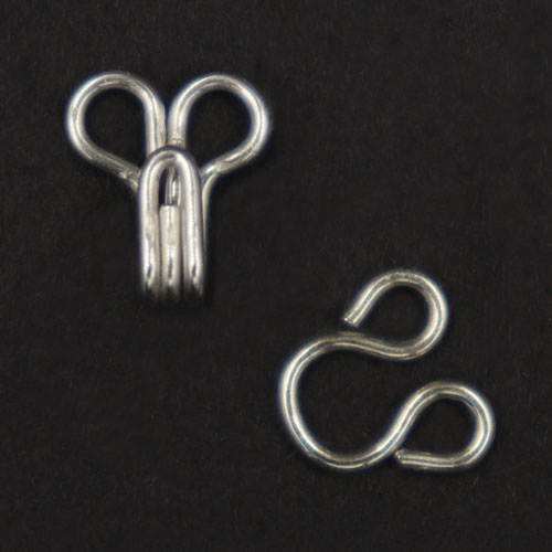 10628 Sullivans Hook & Eyes - Size 1 - Silver 