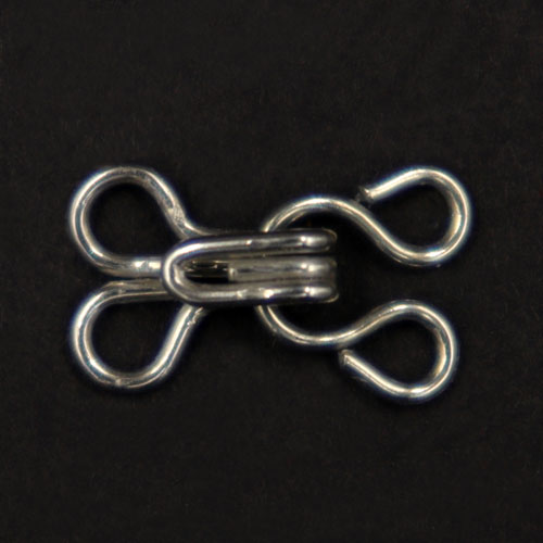 10628 Sullivans Hook & Eyes - Size 1 - Silver 