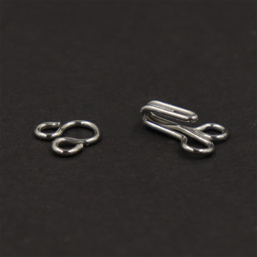 10632 Sullivans Hook & Eyes - Size 3 - Silver 