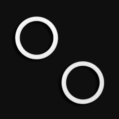 10663 Sullivans 14mm Lingerie Ring - White