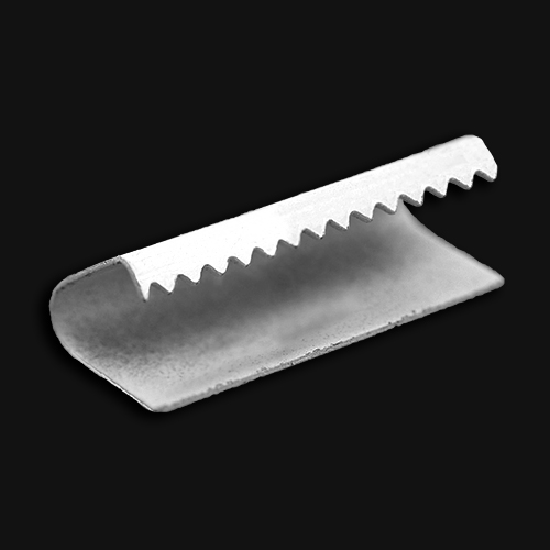 10681 Sullivans Belt End - 25mm - White