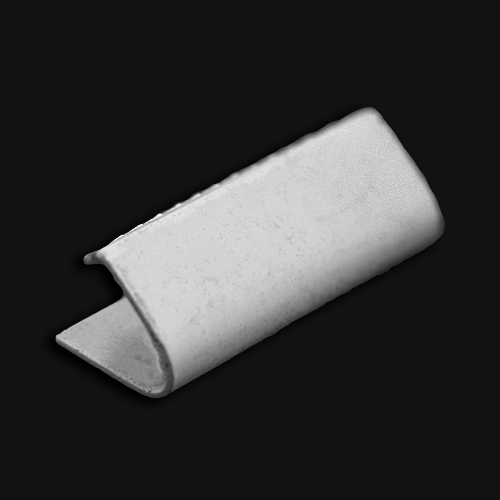 10681 Sullivans Belt End - 25mm - White