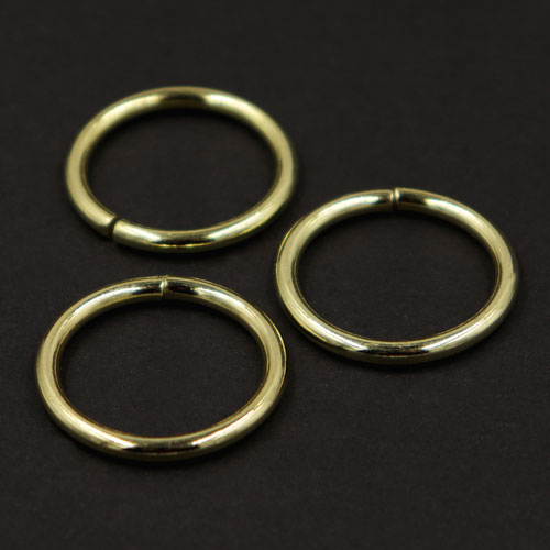 10724 Sullivans O Ring - 20mm - Gold - 20pcs