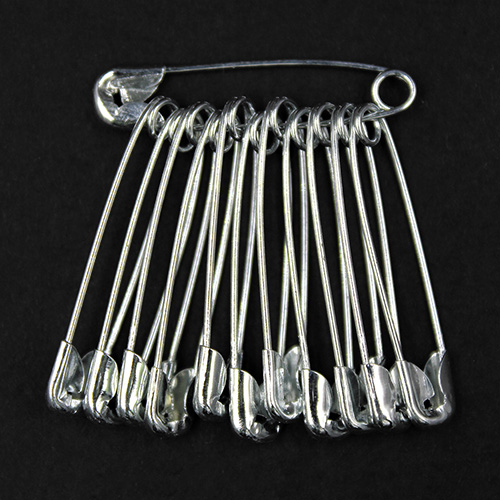 10729 Sullivans Safety Pins - Size #0 - Silver