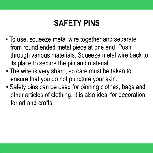 10731 Sullivans Safety Pins - Size #2 - Silver