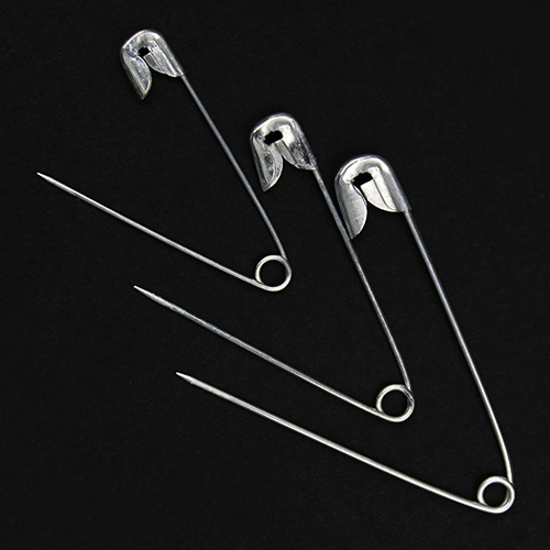 10735 Sullivans Safety Pins - Assorted Sizes - Brass And Nickel