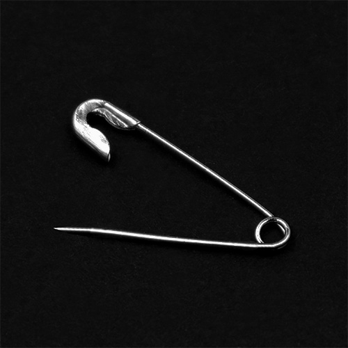 10738 Sullivans Bulk Safety Pins - Assorted Sizes - Silver