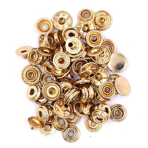 10759 Sullivans Heavy Duty Press Studs - 15mm - Gold
