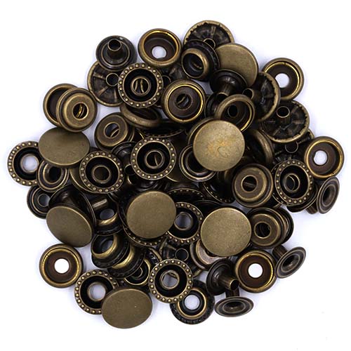 10761 Sullivans Heavy Duty Press Stud Refills - 15mm - Bronze