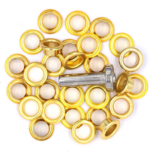 10762 Sullivans 8mm Eyelets Plus Tool - Gold