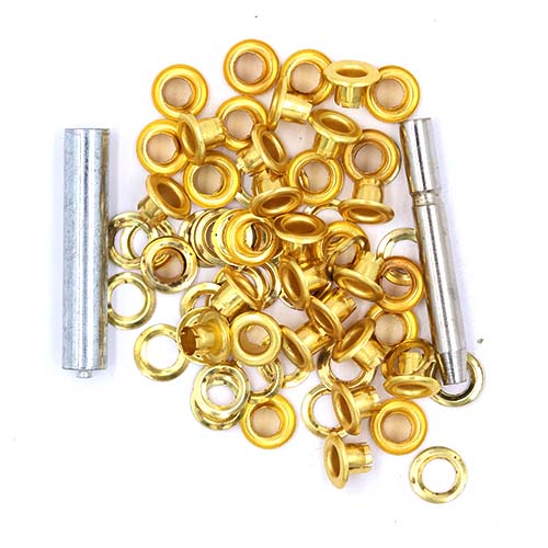 10764 Sullivans 4mm Eyelets Plus Tool - Gold
