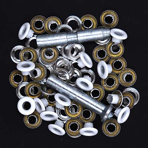10766 Sullivans 4mm Eyelets Plus Tool - White