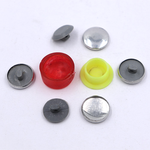 10779 Sullivans 17mm Clip Self Cover Buttons - 100pcs - Metal Silver
