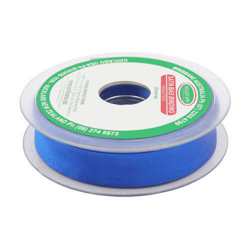 10853 Sullivans 20mm Satin Bias Binding - Royal