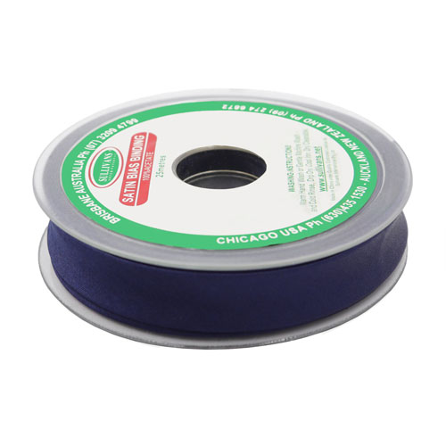 10854 Sullivans 20mm Satin Bias Binding - Navy