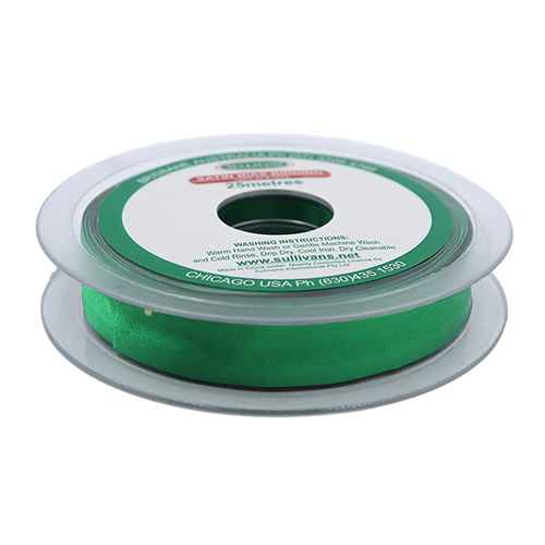 10859 Sullivans 20mm Satin Bias Binding - Emerald