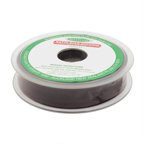 10861 Sullivans 20mm Satin Bias Binding - Brown