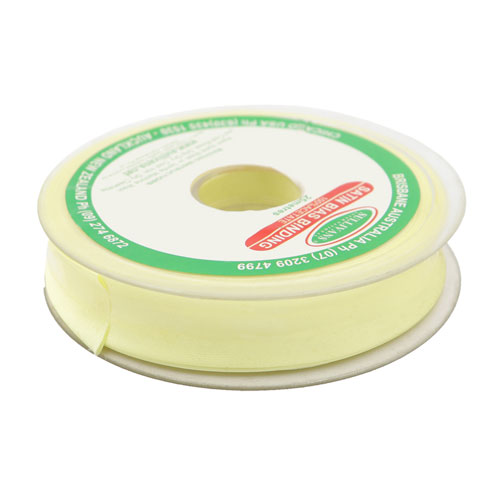 10863 Sullivans 20mm Satin Bias Binding - Lemon