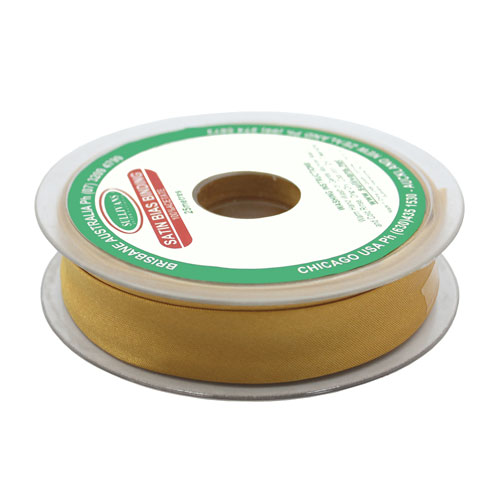10872 Sullivans 20mm Satin Bias Binding - Gold