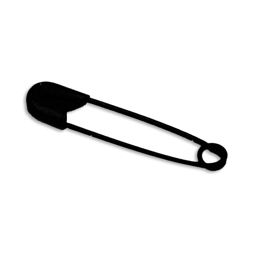 10934 Sullivans Safety Pins - Assorted Sizes - Black 