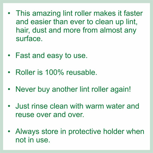 10940 Sullivans 95mm Washable Lint Removal Roller