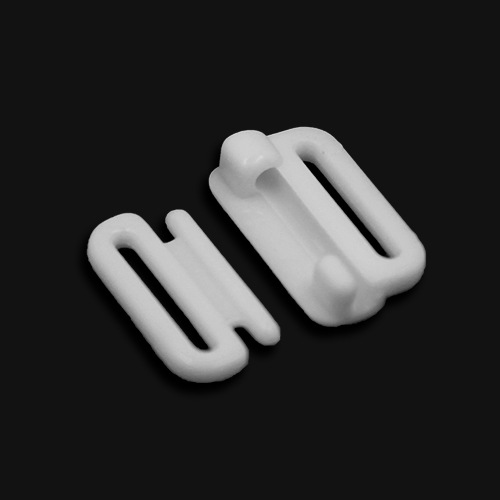 10979 Sullivans 12mm Bikini Front Hook Clasps - White