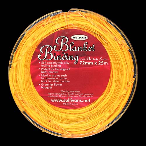 11002 Sullivans 72mm Blanket Binding - Gold