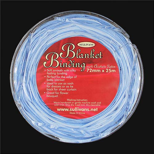 11023 Sullivans 72mm Blanket Binding - Sky