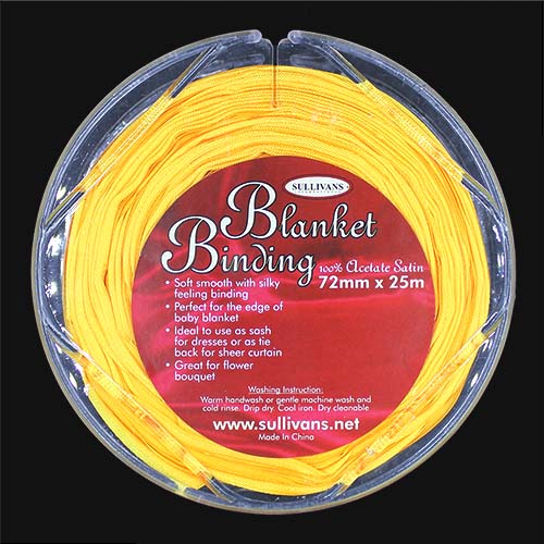 11024 Sullivans 72mm Blanket Binding - Sunflower