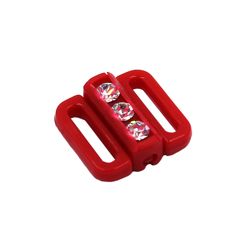 11038 Sullivans 11mm Bikini Front Hook Clasps - Red Diamonte