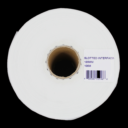 11146 Sullivans 120mm Slotted Interfacing - White
