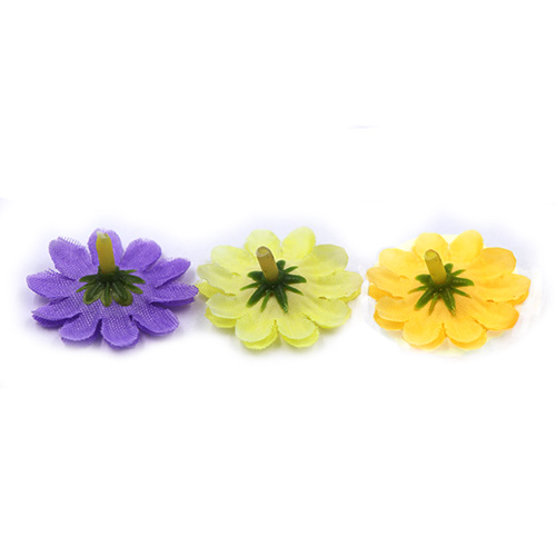 11176 Crafty Bitz Daisy Flowers - Purple/yellow/orange - 12pcs
