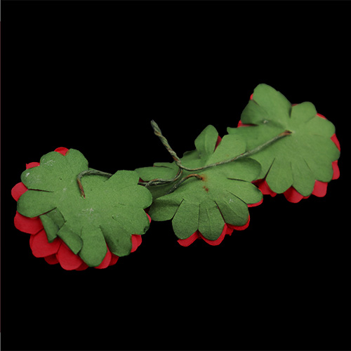 11185 Crafty Bitz Flower With Stem - Red - 6pcs