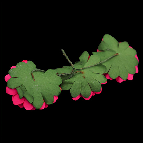 11186 Crafty Bitz Flower With Stem - Hot Pink - 6pcs