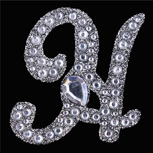 11418 Paper Xtra 55mm Self Adhesive Bling Letters - Cursive H