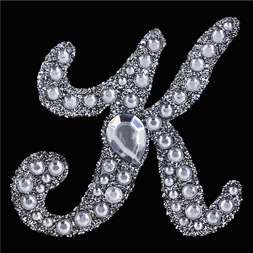 11421 Paper Xtra 55mm Self Adhesive Bling Letters - Cursive K