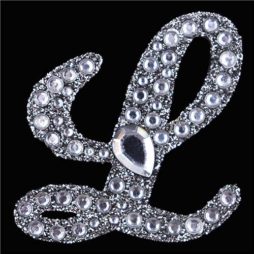 11422 Paper Xtra 55mm Self Adhesive Bling Letters - Cursive L