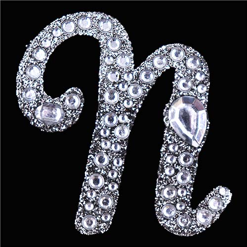 11424 Paper Xtra 55mm Self Adhesive Bling Letters - Cursive N