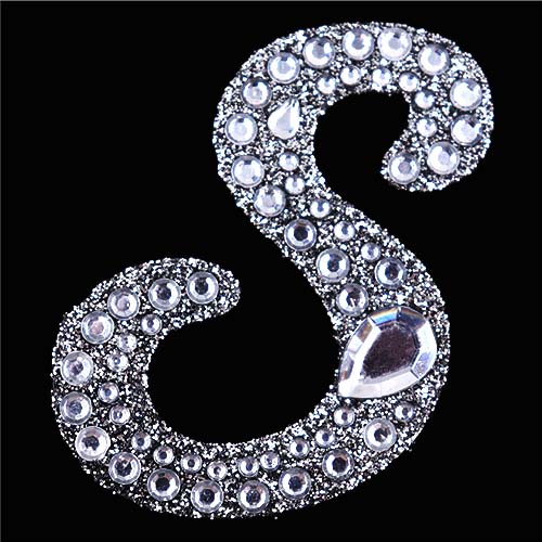 11429 Paper Xtra 55mm Self Adhesive Bling Letters - Cursive S