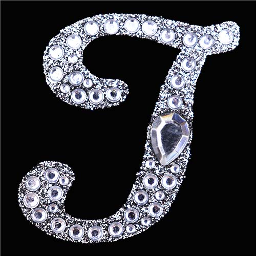 11430 Paper Xtra 55mm Self Adhesive Bling Letters - Cursive T