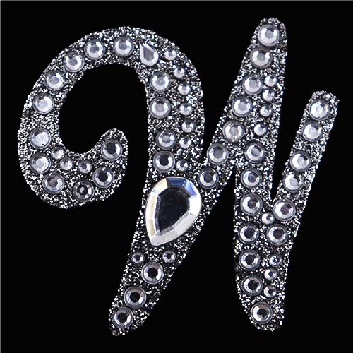 11433 Paper Xtra 55mm Self Adhesive Bling Letters - Cursive W