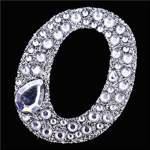 11438 Paper Xtra 55mm Self Adhesive Bling Numbers - Cursive 0