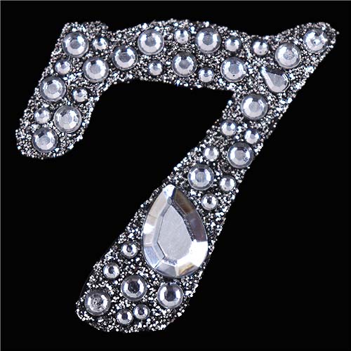 11445 Paper Xtra 55mm Self Adhesive Bling Numbers - Cursive 7