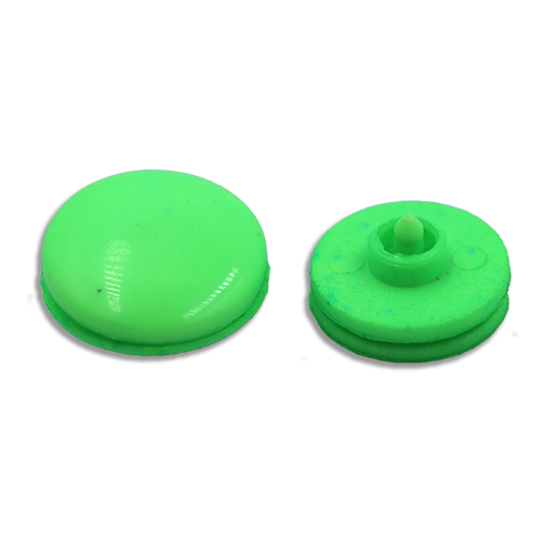 11466 Sullivans 15mm Coloured Nylon Snap Fasteners - 6 Sets - Green