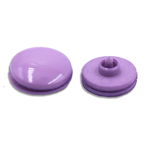 11468 Sullivans 15mm Coloured Nylon Snap Fasteners - 6 Sets - Lilac